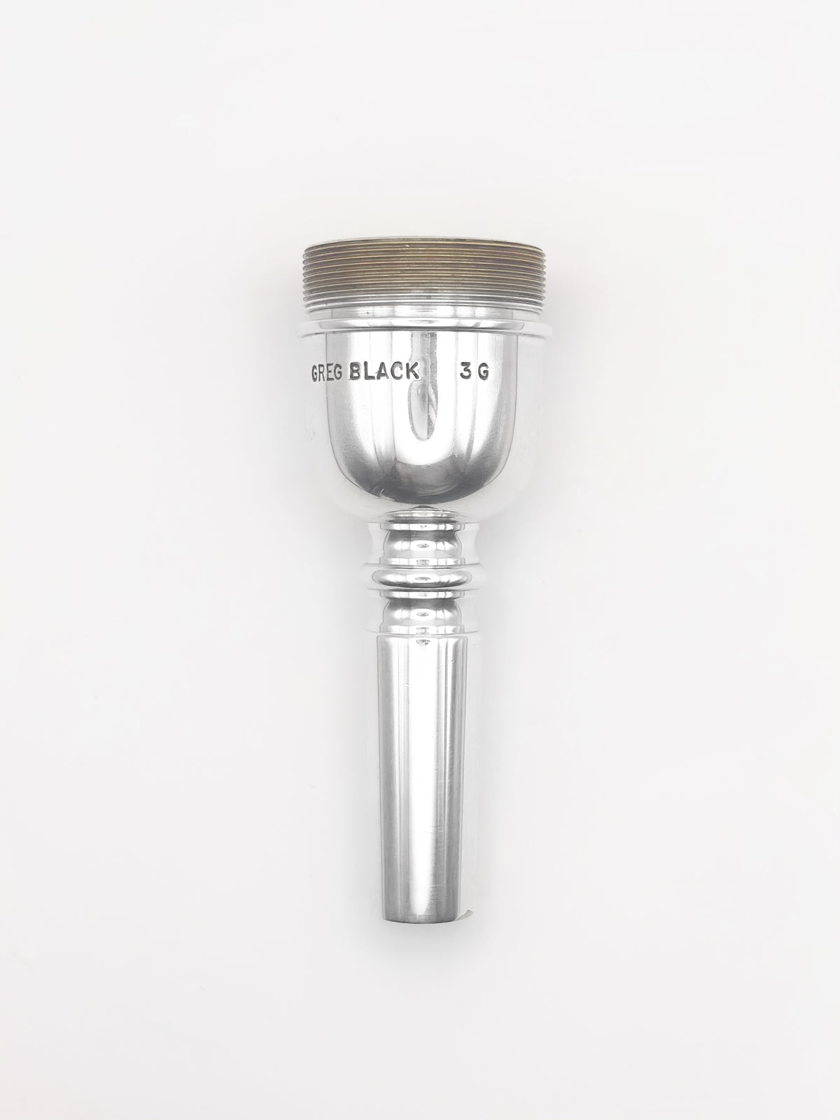 Greg Black Modular 3G Tenor Trombone Mouthpiece Underpart - Silver