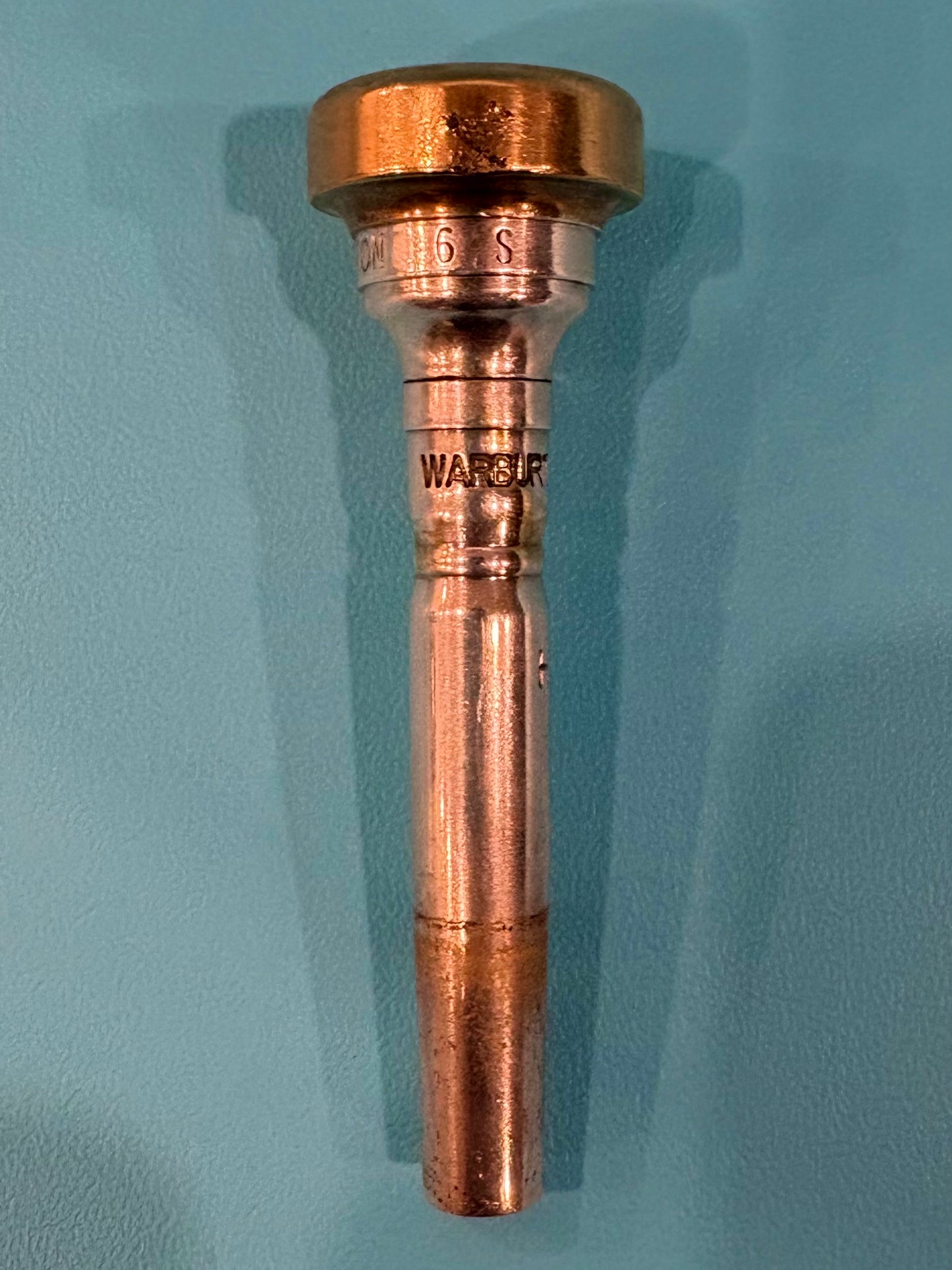 Warburton 6S / H Backbore Modular Trumpet Mouthpiece Set - Gold Plated Cup & Rim