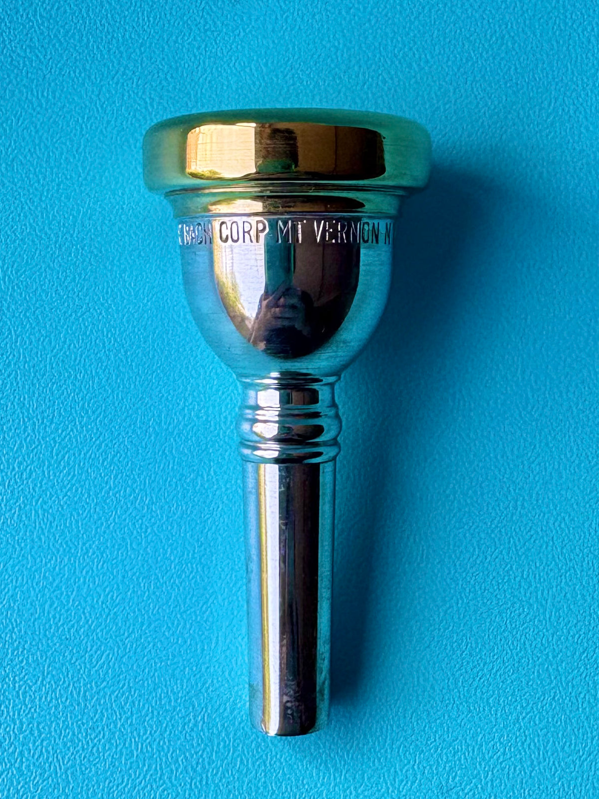 Vincent Bach Mount Vernon NY 15C Trombone Mouthpiece - Gold Plated Cup & Rim
