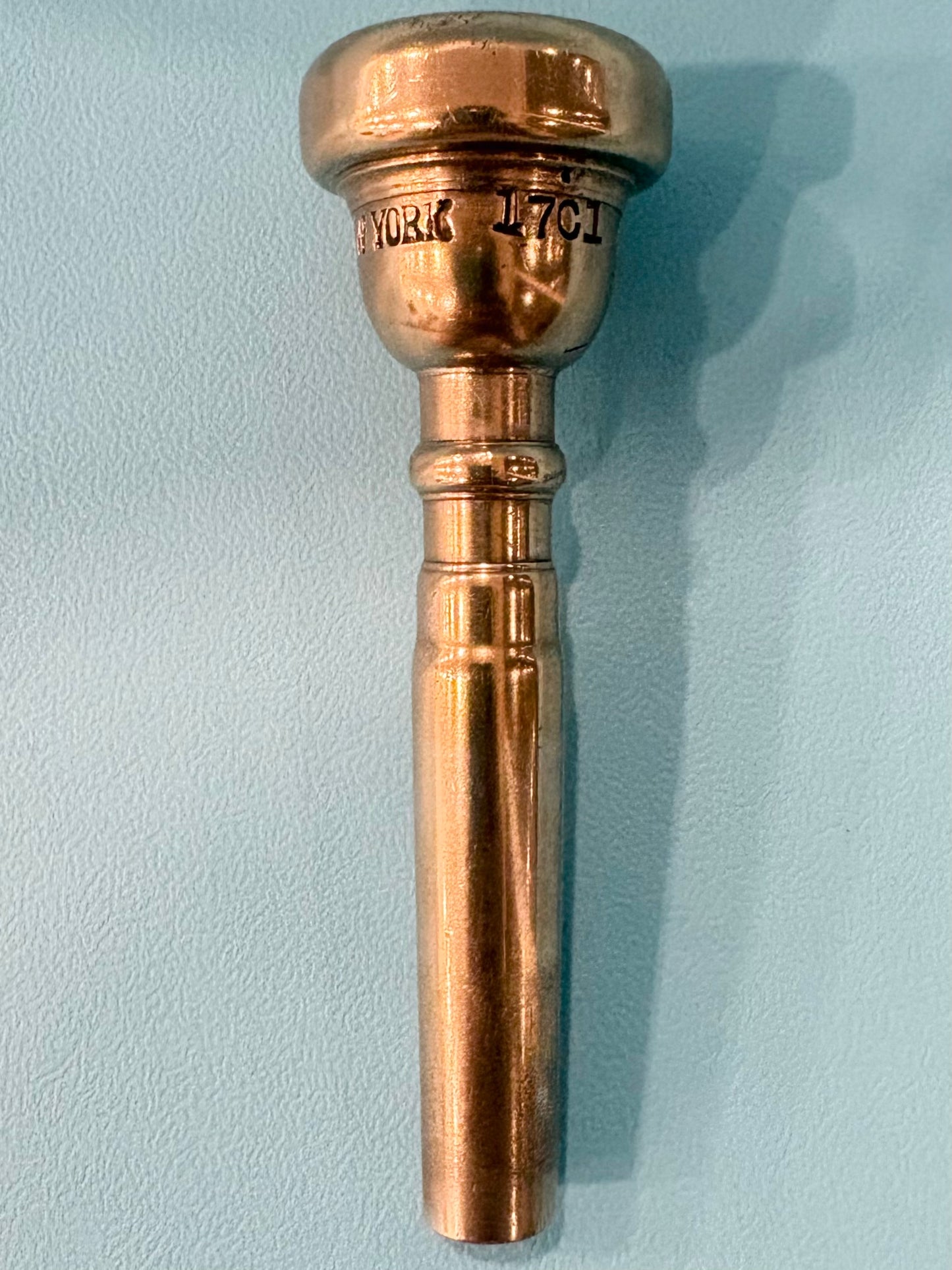Vincent Bach New York 17C1 Trumpet Mouthpiece - Gold Plated - Clifford Brown Model