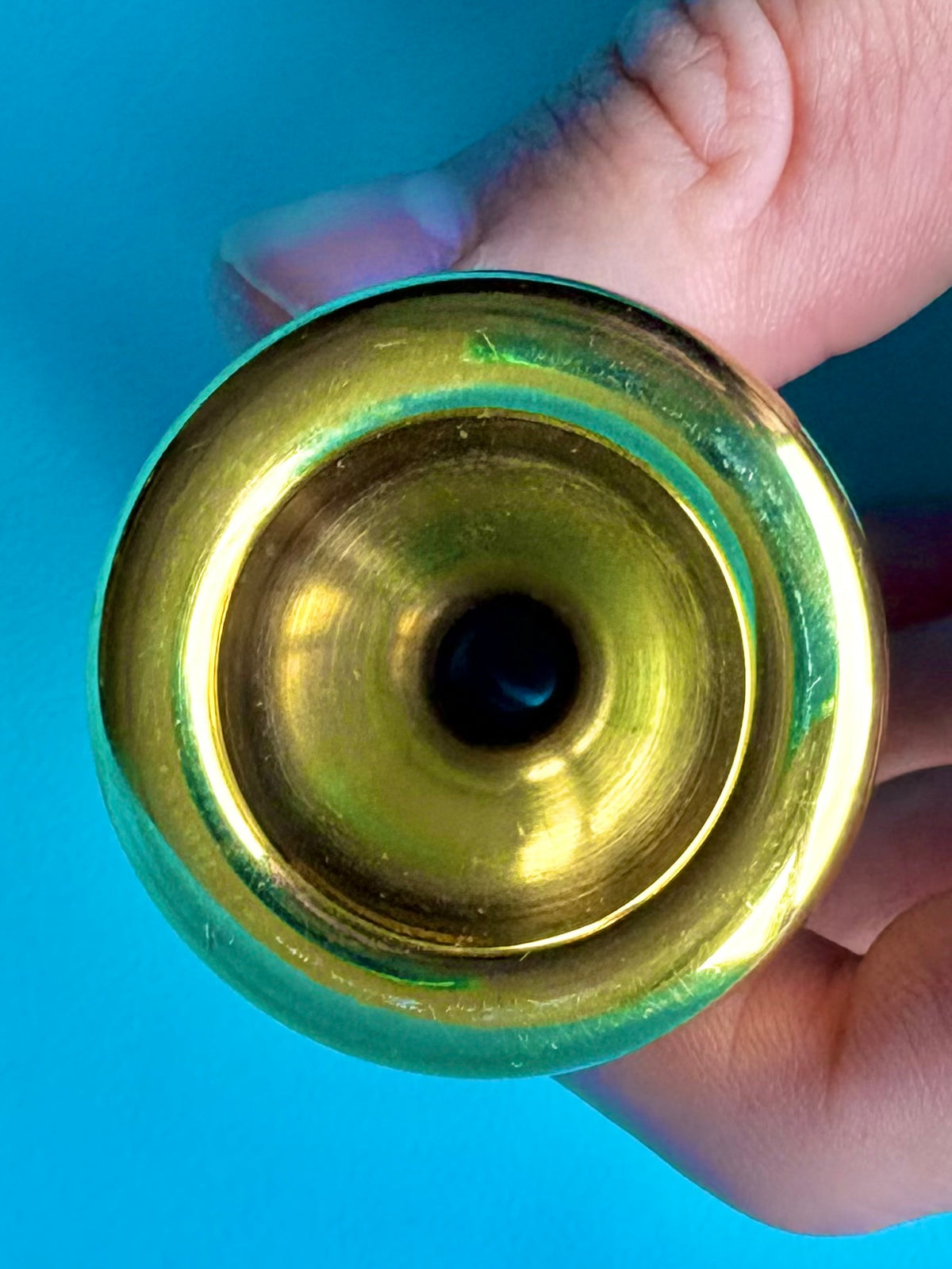 Vincent Bach Mount Vernon NY 15C Trombone Mouthpiece - Gold Plated Cup & Rim
