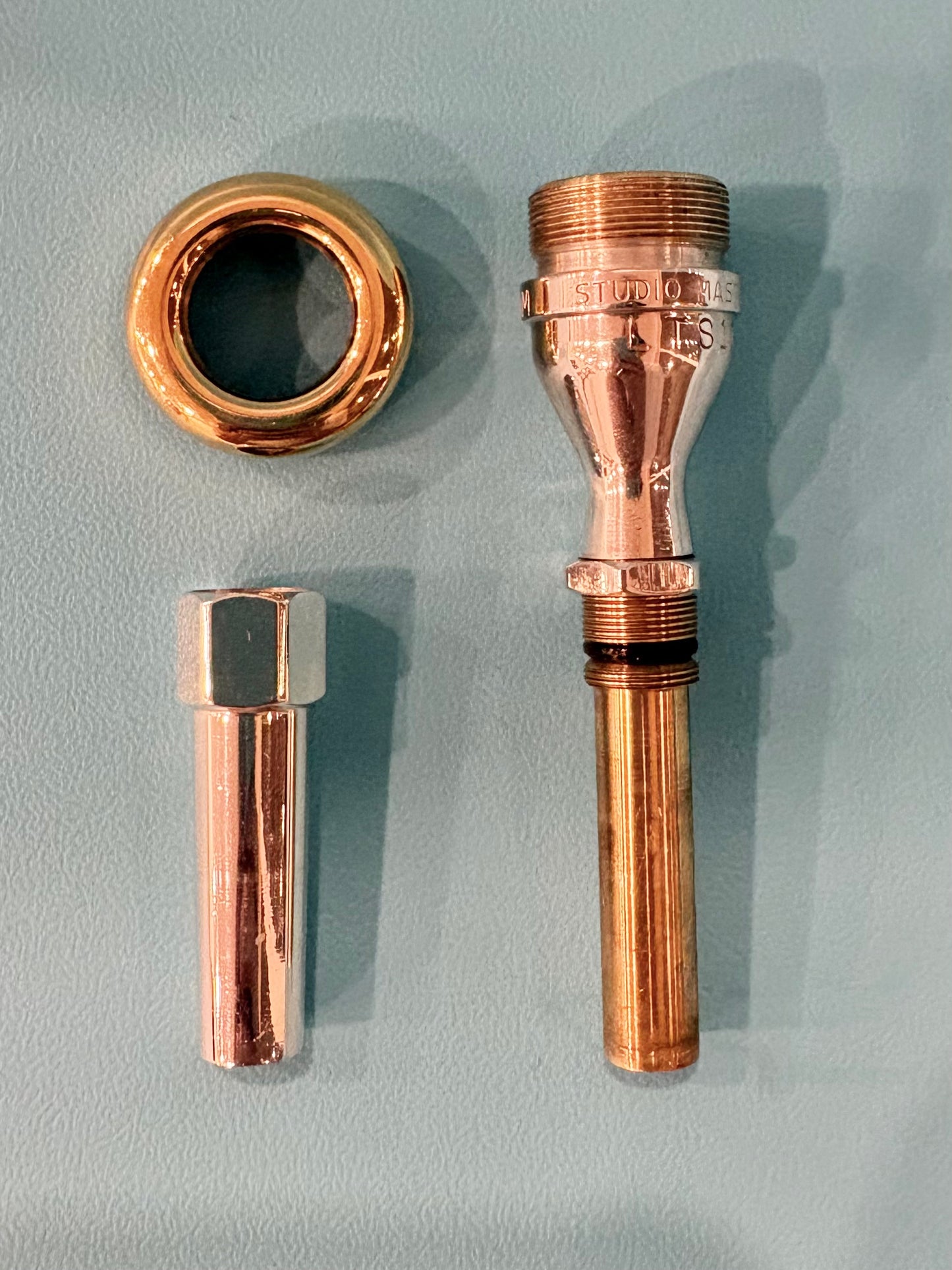 Modular Stork Studio Master LTS10 Commercial Trumpet Mouthpiece Set - Gold Rim