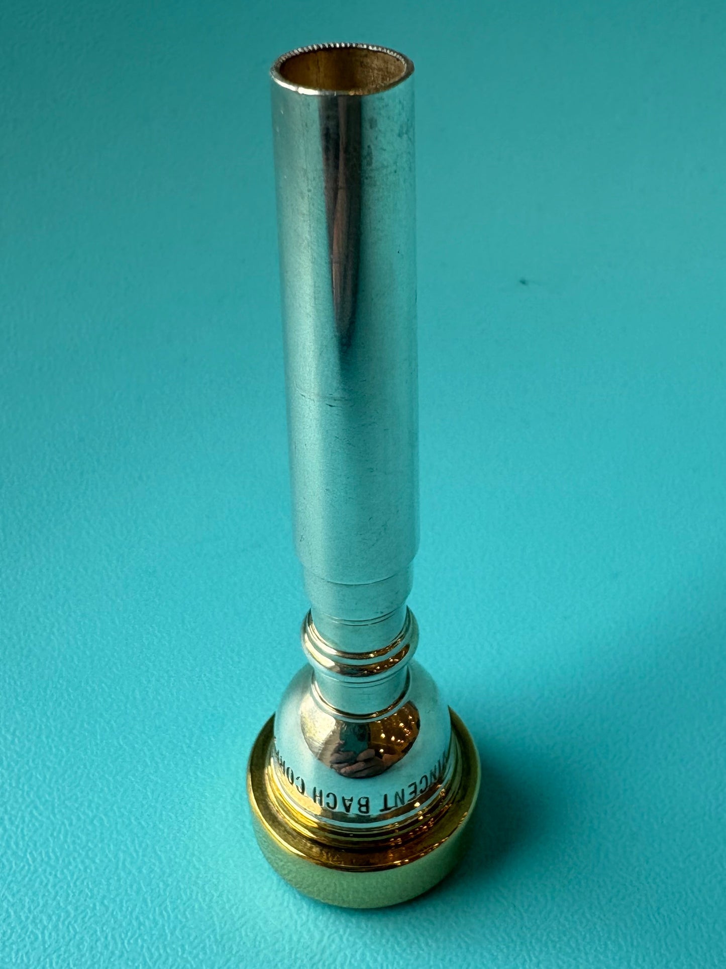 Vincent Bach Corp. 2 3/4C Trumpet Mouthpiece - Gold Cup & Rim, Open Throat